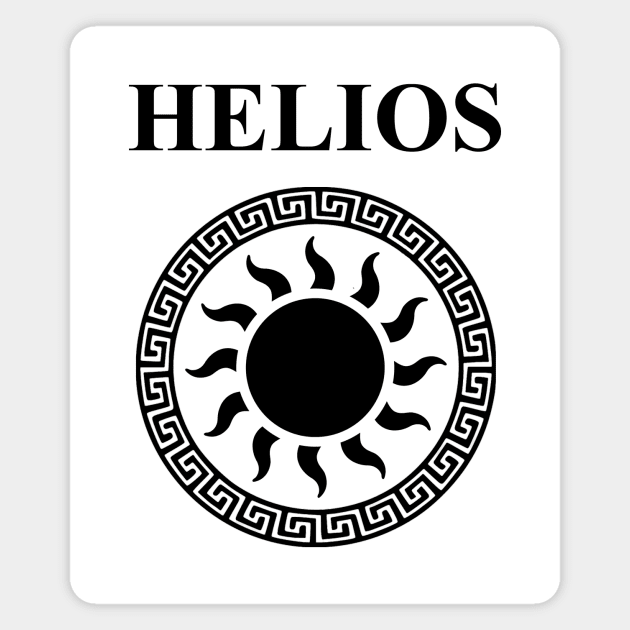 Helios Ancient Greek God of the Sun Symbol Magnet by AgemaApparel